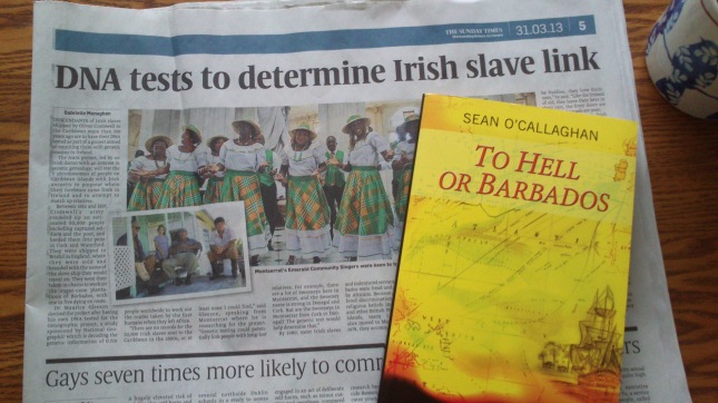 Slavery article in The Sunday Times along with "To Hell or Barbados"